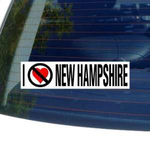  I Hate Anti NEW HAMPSHIRE   Window Bumper Sticker 