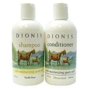  Dionis Vanilla Bean Shampoo/Unscented Conditioner Duo Pack 