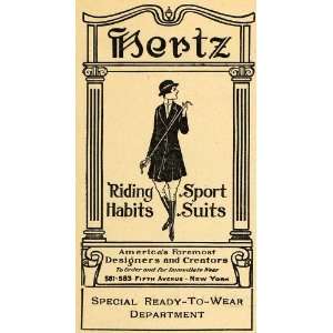   Sport Suit Clothing Horse Designer   Original Print Ad