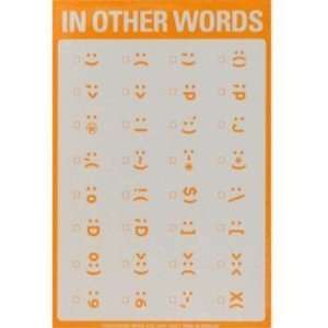  In Other Words  Emoticons Note Pad Case Pack 144 