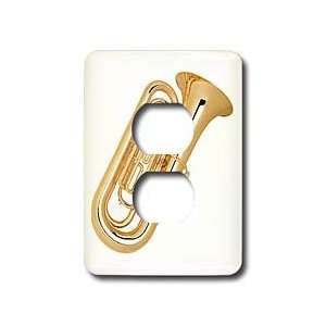  Music   Tuba   Light Switch Covers   2 plug outlet cover 