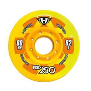  Hyper Pro 250 Inline Wheel   76mm Yellow   4 per pack 