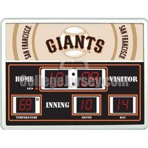    San Francisco Giants Scoreboard Memorabilia.