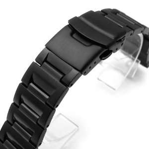   Oyster Black Plating PVD Solid Stainless Steel Watch Bracelet Band