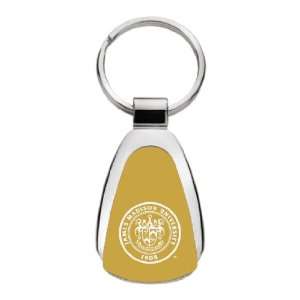 James Madison University   Teardrop Keychain   Gold  