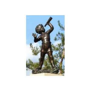 30 Bronze Garden Boy Stargazer Statue Yard Art 