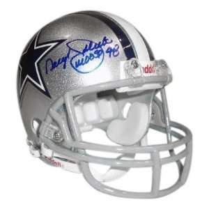  Daryl Johnston Dallas Cowboys Autographed Mini Helmet with 