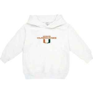 Miami Hurricanes White Toddler/Kids Legend Hooded Sweatshirt  