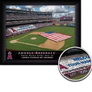Los Angeles Angels Personalized Framed Stadium Print  