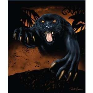  Artist William Borde Black Panther Blanket Mink Plush King 