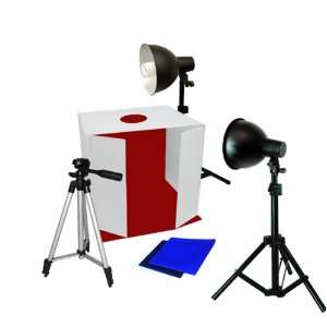Photo Lighting Light Tent Kit in a Box   1 x 25 Tent with Front Side 