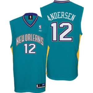  Chris Andersen Teal Reebok NBA Replica New Orleans Hornets 
