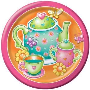  Tea Party Paper Luncheon Plates Toys & Games