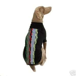  Zack&Zoey Multi Colored Cable Dog Sweater BLACK SMALL 