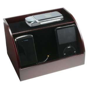  Cherrywood Finish PDA Charging Station Electronics