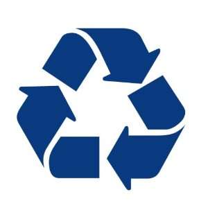  Blue recycle icon sticker vinyl decal 5 x 5 Everything 