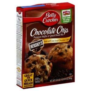 Betty Crocker Muffin & Quick Bread Mix Premium Chocolate Chip 16.4 Oz 