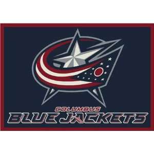  NHL Team Spirit Rug   Columbus Blue Jackets Sports 