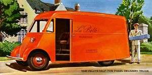 1940 WILLYS ~ HALF TON PANEL DELIVERY TRUCK MAGNET  