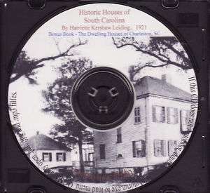 Historic Homes of South Carolina   Illustrated  