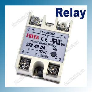 Solid State Relay SSR 40DA 40A 24 380V AC High Reliability Fast 
