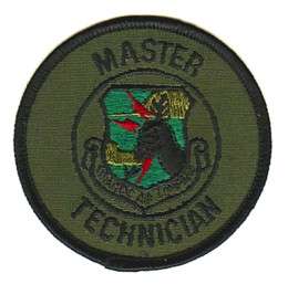 SAC MASTER TECHNICIAN   U.S. AIR FORCE SUBDUED PATCH  
