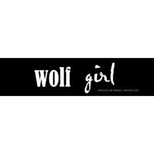  Wolf Girl   Eclipse, New Moon Twilight Bumper Sticker 