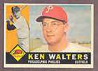 1962 Topps 328 Ken Walters EX Phillies  