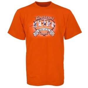 Detroit Tigers Orange Heart of the Roar T shirt  Sports 