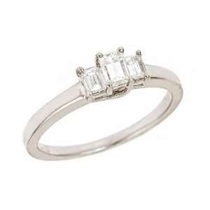    Thomas Laine   Emerald Cut Diamond Engagement ring Jewelry