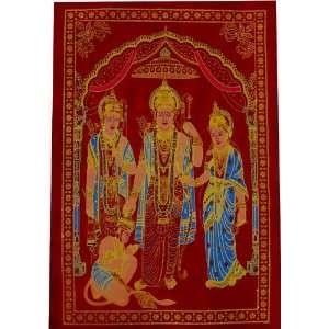   Painting On Black Velvet   Ramayana Theme 