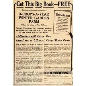   Ad New Orleans Netherlands Co. Winter Garden Farms   Original Print Ad