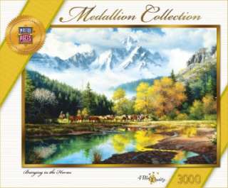 Bringing in the Horses 3000 Jigsaw Puzzle NEW 705988810077  