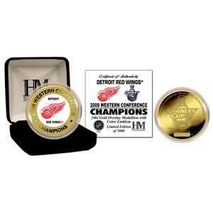  Detroit Redwings 2008 Conference Champions 24KT Gold and 