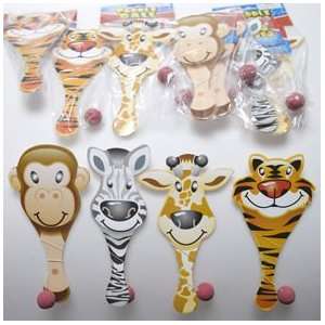  Zoo Animal Paddle Ball Games Toys & Games