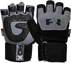Wrist Wrap Gel Grip Leather Weight Lifting Gloves S  