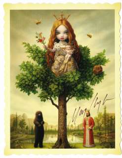 Mark Ryden Tree of Life HAND SIGNED IN PERSON portfolio card print 