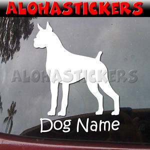 Custom BOXER DOG Vinyl Decal Car Window Sticker B272  