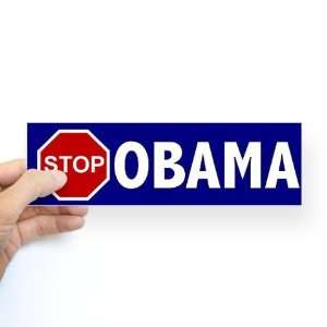  Stop Obama Anti obama Bumper Sticker by  Arts 