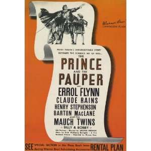 The Prince and the Pauper Movie Poster (27 x 40 Inches   69cm x 102cm 