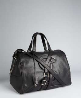 Yves Saint Laurent black leather Vavin duffel bag   up to 70 