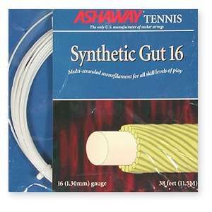    Ashaway SYNTHETIC GUT 17 Tennis String Set