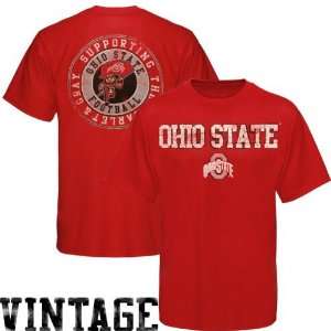  Ohio State Buckeyes Scarlet Gameday Vintage T shirt 