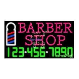 Barber Shop Neon Sign 20 Tall x 37 Wide x 3 Deep