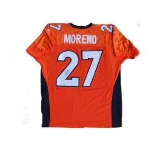 Knowshon Moreno Signed Uniform   Orange GLOBAL GAI   Autographed NFL 