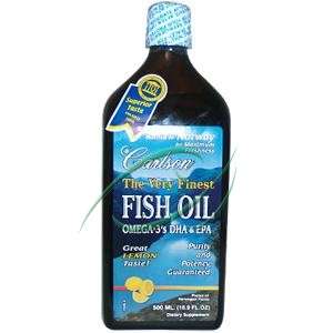 Carlson Labs The Very Finest Fish Oil Lemon 16.8oz NEW  