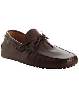 Tods dark brown leather New Gommini driving moccasins   up 