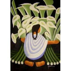  Diego Rivera Art Reproduction Oil Painting   The Flower 