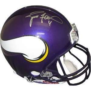  Brett Favre Autographed Helmet   Authentic Everything 