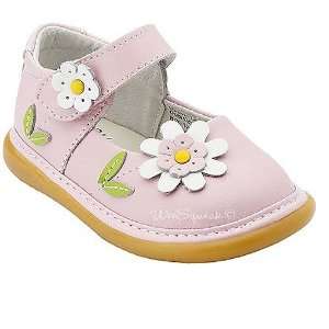   Wee Squeak Baby Toddler Girl Light Pink Maryjane Daisy Shoes 3 12